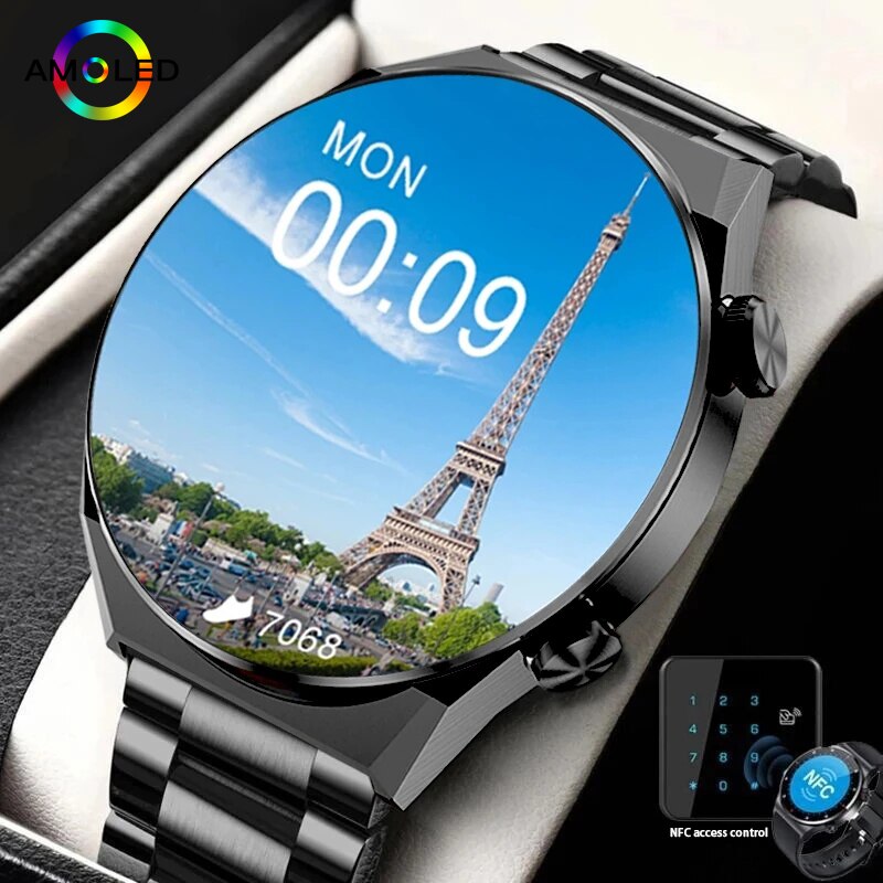 2023 AMOLED Ǯ ũ  Ʈ ġ   NFC ׼  ð  ȭ  Smartwatch